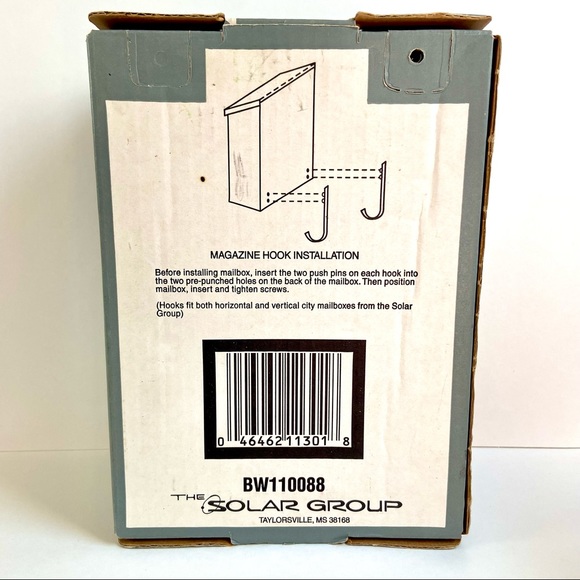 ✨NIB✨Vertical Steel Residential Mailbox in Black Enamel - Picture 8 of 9